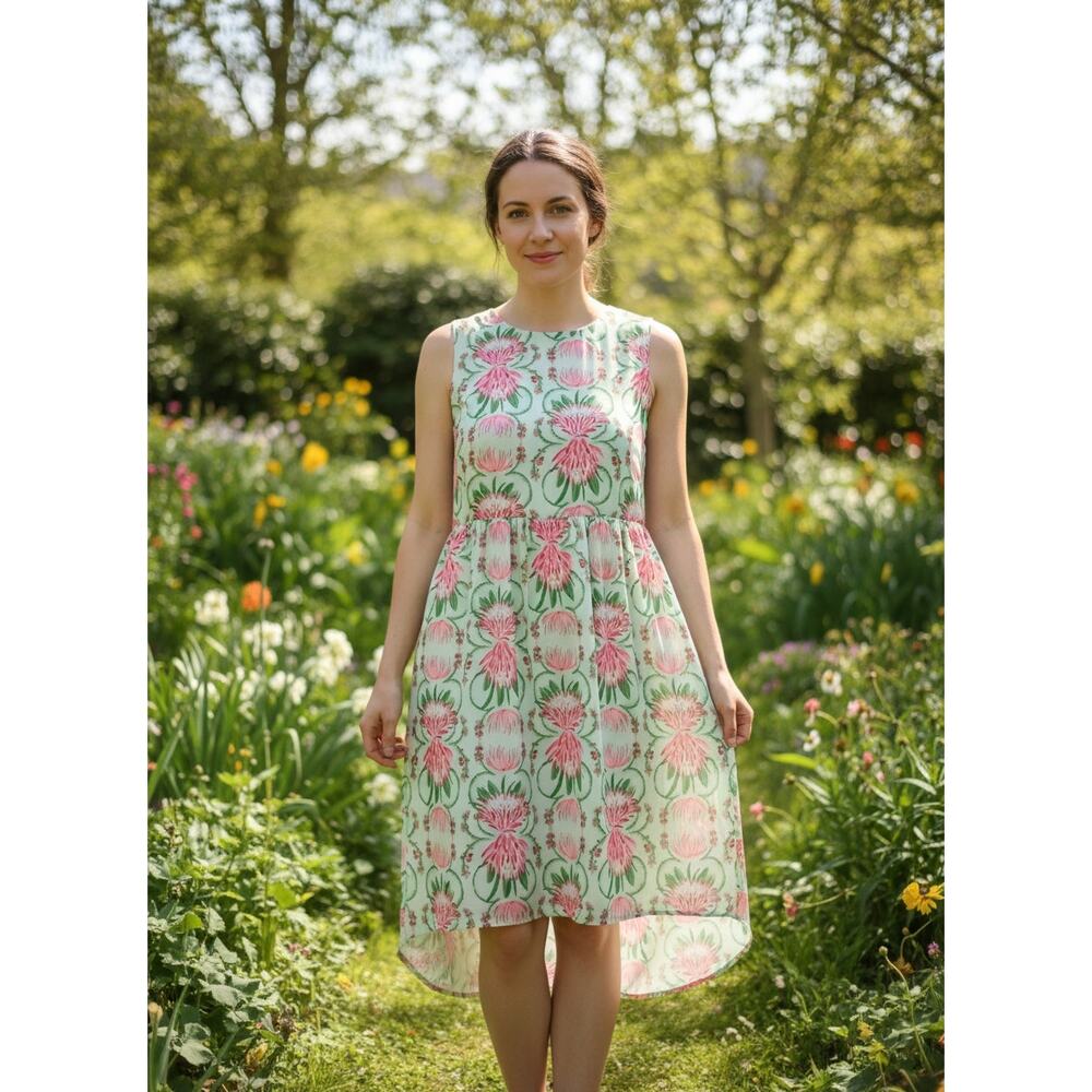 Emily McCarthy Emily Dress Proper Protea Mint Floral On Sale 70% off $278 - Picture 1 of 3